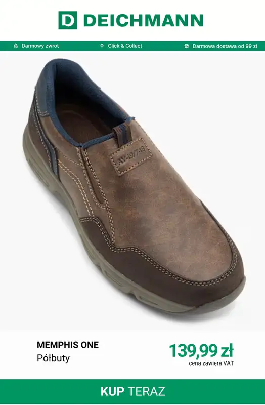 Deichmann - gazetka promocyjna Półbuty męskie od czwartku 08.10  - strona 3