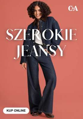 C&A - gazetka promocyjna Szerokie jeansy od czwartku 08.10 
