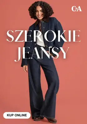 C&A - gazetka promocyjna Szerokie jeansy od czwartku 08.10 
