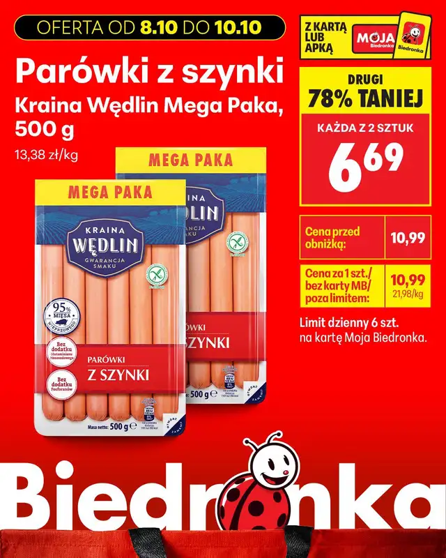 Biedronka - gazetka promocyjna Biedronkowe oszczędności od czwartku od czwartku 08.10 do soboty 10.10 - strona 8