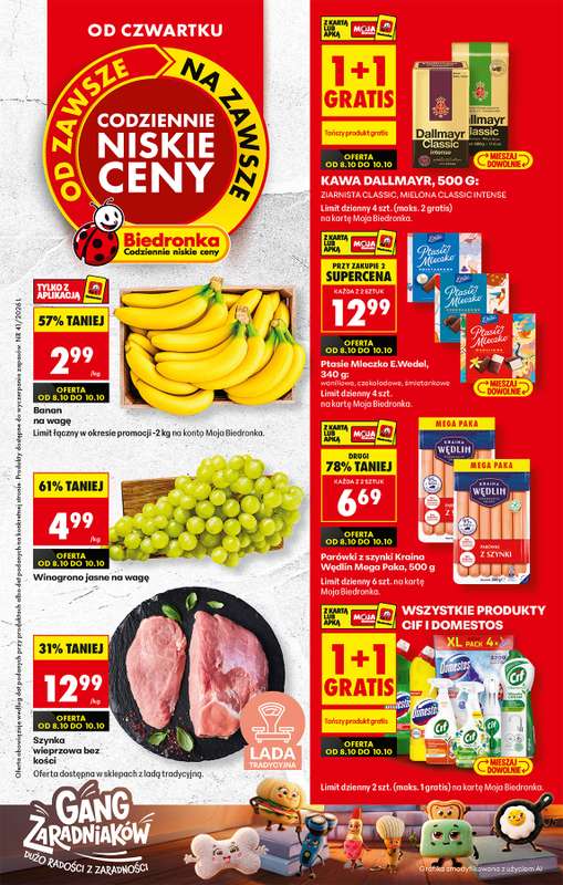 Biedronka - gazetka promocyjna Od czwartku, Z ladą tradycyjną od czwartku 08.10 do środy 14.10