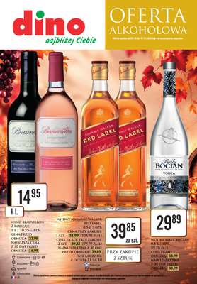Dino - gazetka promocyjna Oferta alkoholowa od piątku 09.10 do soboty 10.10