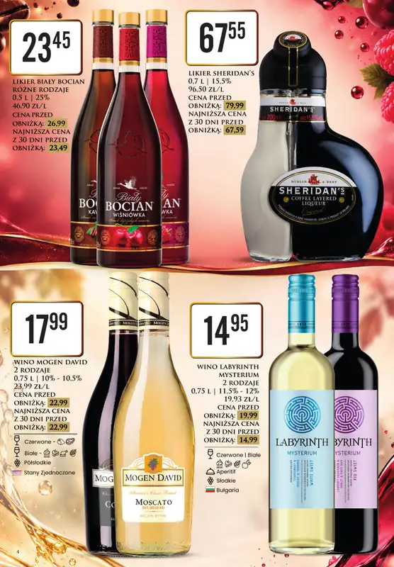 Dino - gazetka promocyjna Oferta alkoholowa od piątku 09.10 do soboty 10.10 - strona 4