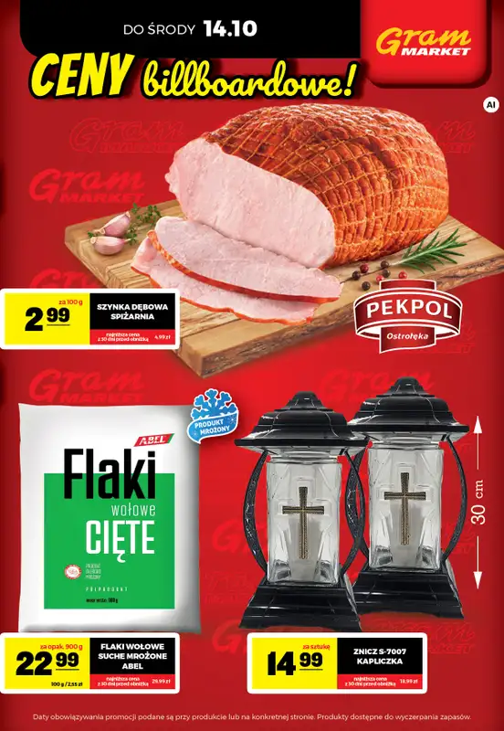 Gram Market - gazetka promocyjna Cały tydzień niskie ceny od piątku 09.10 do środy 14.10 - strona 3