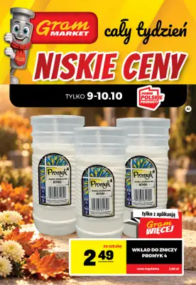 Gram Market - gazetka promocyjna Cały tydzień niskie ceny od piątku 09.10 do środy 14.10