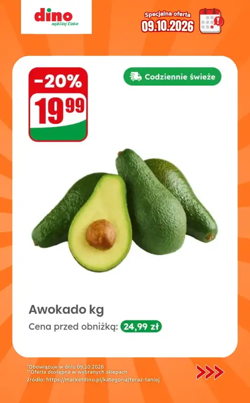 Dino - gazetka promocyjna Specjalna oferta na 09.10.2026 - promocje spoza gazetki od piątku 09.10 do piątku 09.10 - strona 10