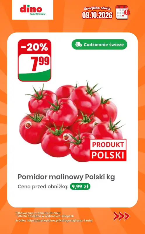 Dino - gazetka promocyjna Specjalna oferta na 09.10.2026 - promocje spoza gazetki od piątku 09.10 do piątku 09.10 - strona 6
