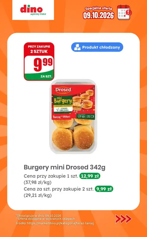Dino - gazetka promocyjna Specjalna oferta na 09.10.2026 - promocje spoza gazetki od piątku 09.10 do piątku 09.10 - strona 9