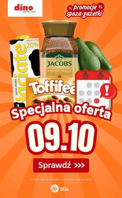 Dino - gazetka promocyjna Specjalna oferta na 09.10.2026 - promocje spoza gazetki od piątku 09.10 do piątku 09.10