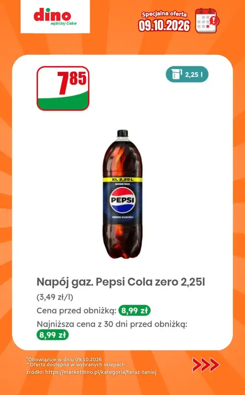 Dino - gazetka promocyjna Specjalna oferta na 09.10.2026 - promocje spoza gazetki od piątku 09.10 do piątku 09.10 - strona 5