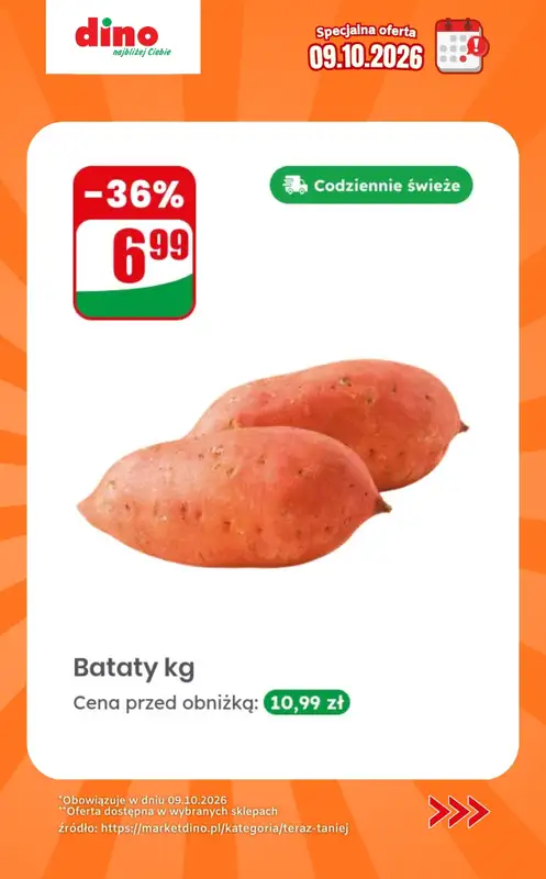 Dino - gazetka promocyjna Specjalna oferta na 09.10.2026 - promocje spoza gazetki od piątku 09.10 do piątku 09.10 - strona 7