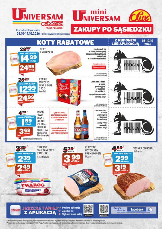 Społem Praga - gazetka promocyjna Gazetka Praga od piątku 09.10 do środy 14.10