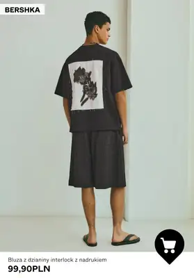 Bershka - gazetka promocyjna Koszulki męskie od 55,90 PLN od soboty 10.10  - strona 5