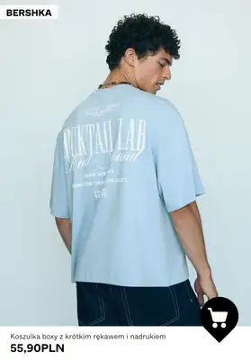 Bershka - gazetka promocyjna Koszulki męskie od 55,90 PLN od soboty 10.10  - strona 3