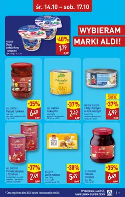 Aldi - gazetka promocyjna Warszawa, ul. Orzechowa 37, WIELKIE OTWARCIE już w ŚRODĘ 14.10! od środy 14.10 do soboty 17.10 - strona 9