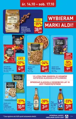 Aldi - gazetka promocyjna Warszawa, ul. Orzechowa 37, WIELKIE OTWARCIE już w ŚRODĘ 14.10! od środy 14.10 do soboty 17.10 - strona 11