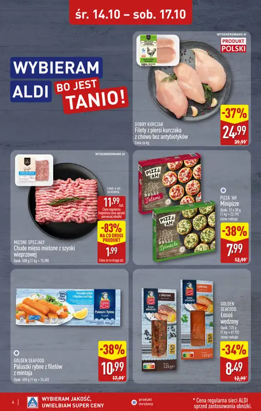 Aldi - gazetka promocyjna Warszawa, ul. Orzechowa 37, WIELKIE OTWARCIE już w ŚRODĘ 14.10! od środy 14.10 do soboty 17.10 - strona 4