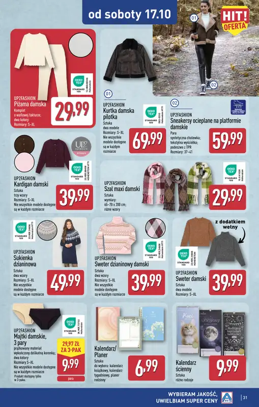 Aldi - gazetka promocyjna Warszawa, ul. Orzechowa 37, WIELKIE OTWARCIE już w ŚRODĘ 14.10! od środy 14.10 do soboty 17.10 - strona 31