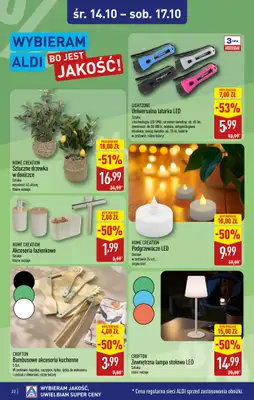 Aldi - gazetka promocyjna Warszawa, ul. Orzechowa 37, WIELKIE OTWARCIE już w ŚRODĘ 14.10! od środy 14.10 do soboty 17.10 - strona 22