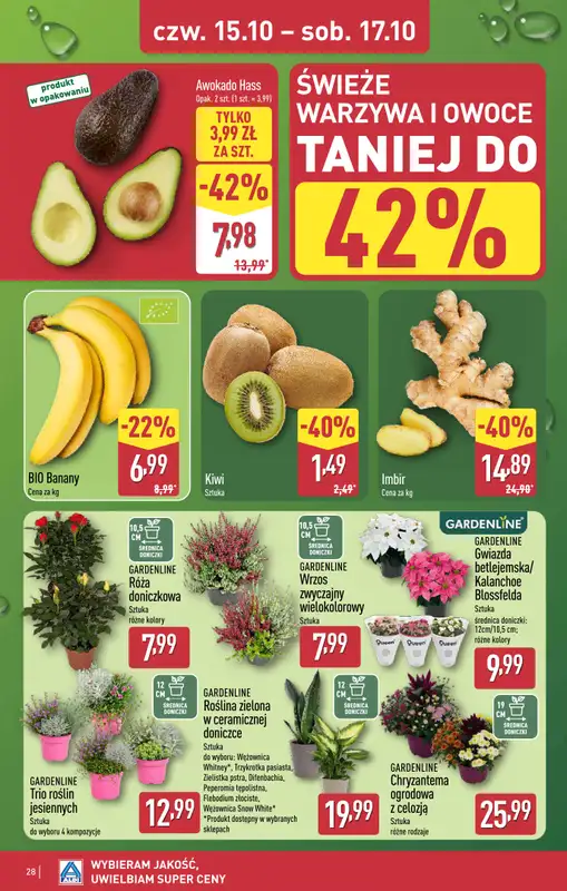 Aldi - gazetka promocyjna Warszawa, ul. Orzechowa 37, WIELKIE OTWARCIE już w ŚRODĘ 14.10! od środy 14.10 do soboty 17.10 - strona 28