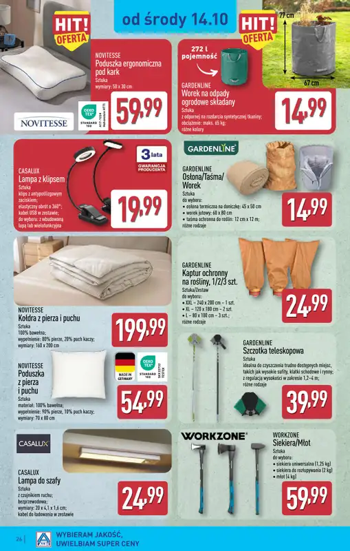 Aldi - gazetka promocyjna Warszawa, ul. Orzechowa 37, WIELKIE OTWARCIE już w ŚRODĘ 14.10! od środy 14.10 do soboty 17.10 - strona 26