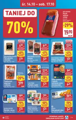 Aldi - gazetka promocyjna Warszawa, ul. Orzechowa 37, WIELKIE OTWARCIE już w ŚRODĘ 14.10! od środy 14.10 do soboty 17.10 - strona 15