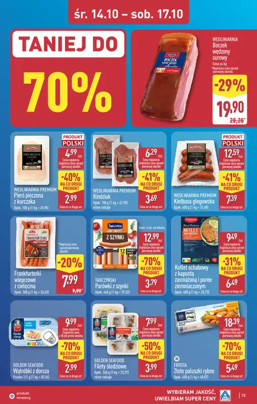Aldi - gazetka promocyjna Warszawa, ul. Orzechowa 37, WIELKIE OTWARCIE już w ŚRODĘ 14.10! od środy 14.10 do soboty 17.10 - strona 15