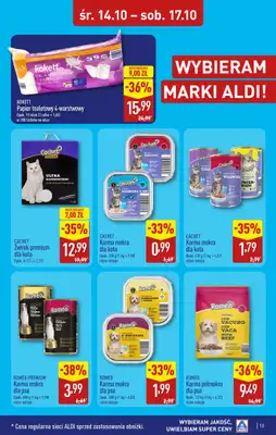 Aldi - gazetka promocyjna Warszawa, ul. Orzechowa 37, WIELKIE OTWARCIE już w ŚRODĘ 14.10! od środy 14.10 do soboty 17.10 - strona 13