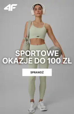 4F - gazetka promocyjna Sportowe okazje do 100 zł od soboty 10.10 