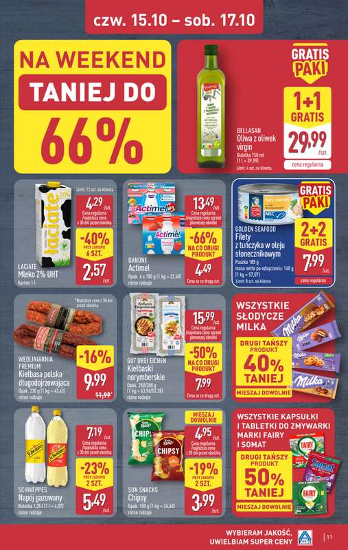 Aldi - gazetka promocyjna Weekend super cen w Aldi! od czwartku 15.10 do soboty 17.10 - strona 11