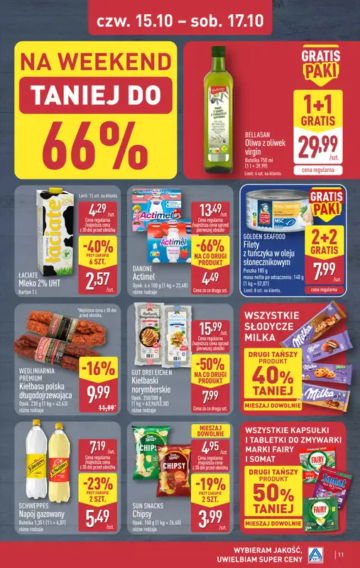 Aldi - gazetka promocyjna Weekend super cen w Aldi! od czwartku 15.10 do soboty 17.10 - strona 11
