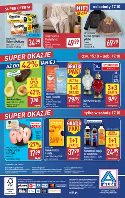Aldi - gazetka promocyjna Weekend super cen w Aldi! od czwartku 15.10 do soboty 17.10 - strona 14
