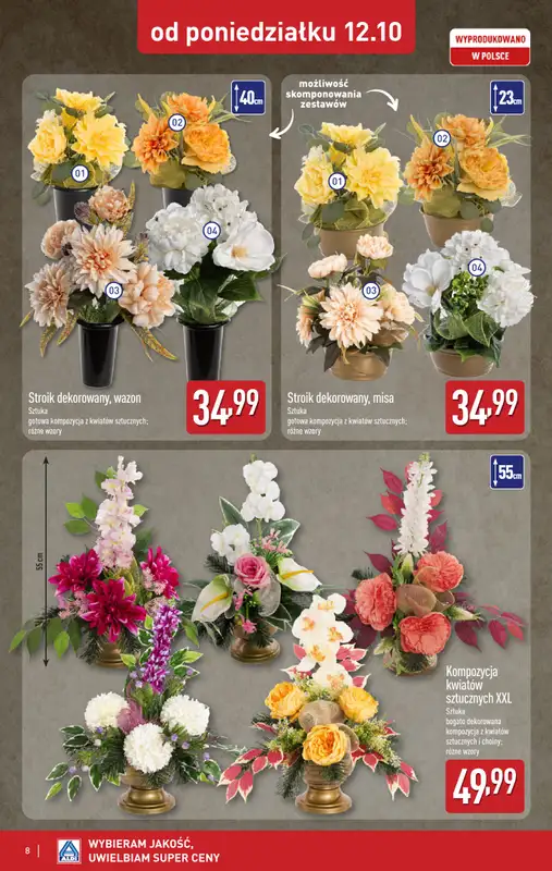 Aldi - gazetka promocyjna Światełko pamięci od poniedziałku 12.10 do soboty 17.10 - strona 8