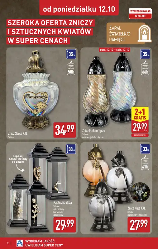 Aldi - gazetka promocyjna Światełko pamięci   - strona 2