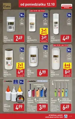 Aldi - gazetka promocyjna Światełko pamięci od poniedziałku 12.10 do soboty 17.10 - strona 9