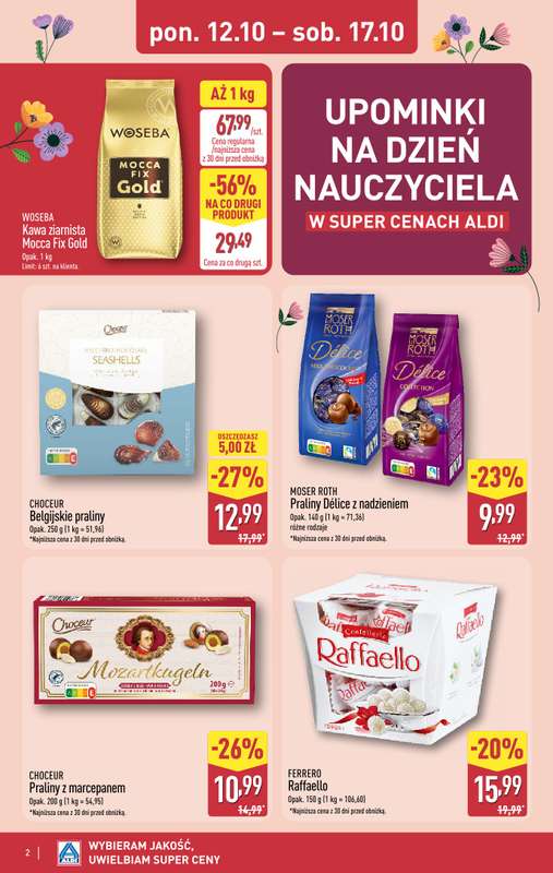 Aldi - gazetka promocyjna Upominki na Dzień Nauczyciela w super cenach! od poniedziałku 12.10 do soboty 17.10 - strona 2