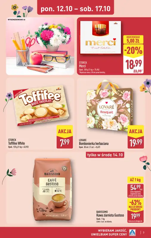 Aldi - gazetka promocyjna Upominki na Dzień Nauczyciela w super cenach!   - strona 3