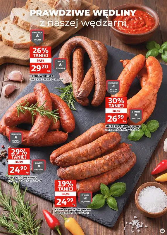 Auchan - gazetka promocyjna Gazetka Zielona Góra I Nasza produkcja, Twój ulubiony smak od środy 07.10 do wtorku 20.10 - strona 2
