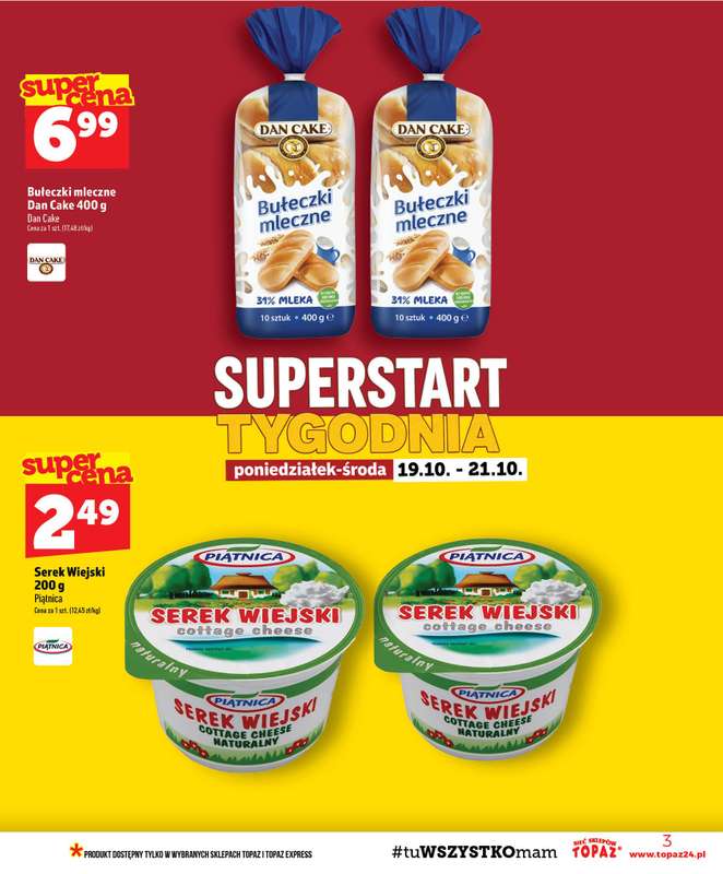 TOPAZ - gazetka promocyjna Gazetka od czwartku 15.10 do środy 21.10 - strona 3