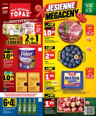 TOPAZ - gazetka promocyjna Gazetka od czwartku 15.10 do środy 21.10