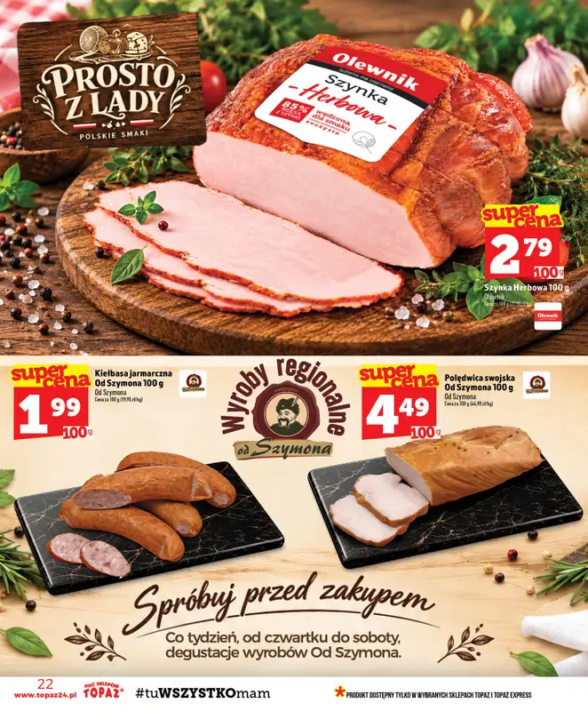 TOPAZ - gazetka promocyjna Gazetka od czwartku 15.10 do środy 21.10 - strona 22