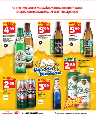 TOPAZ - gazetka promocyjna Gazetka od czwartku 15.10 do środy 21.10 - strona 40