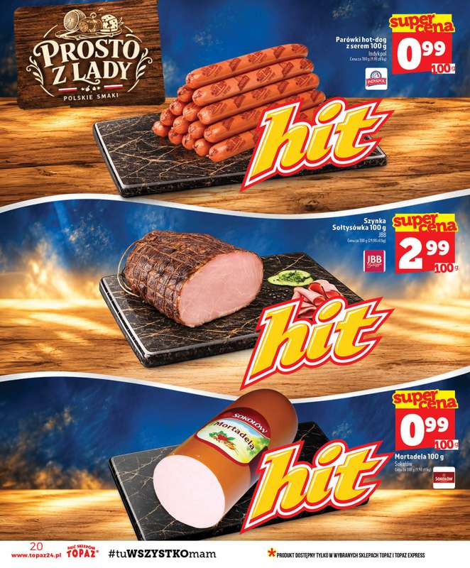TOPAZ - gazetka promocyjna Gazetka od czwartku 15.10 do środy 21.10 - strona 20