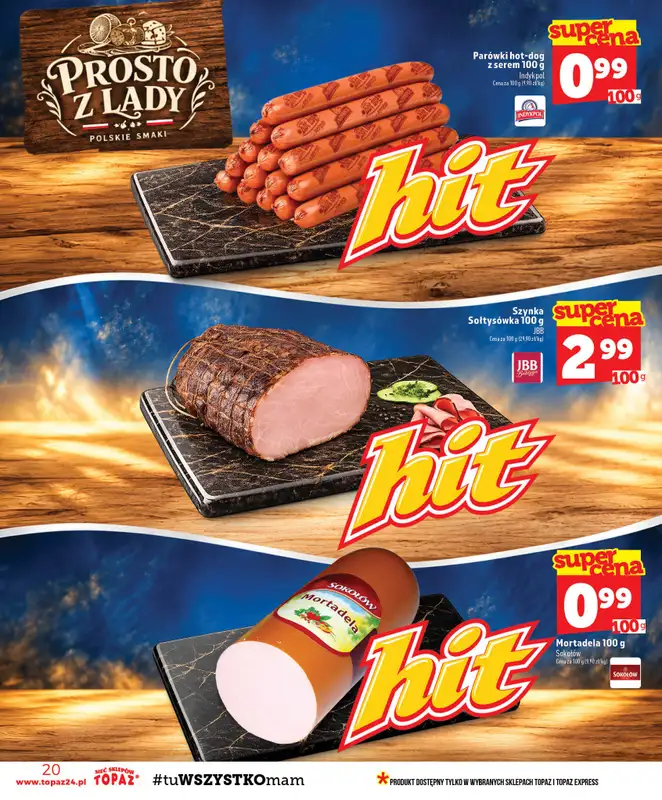 TOPAZ - gazetka promocyjna Gazetka od czwartku 15.10 do środy 21.10 - strona 20
