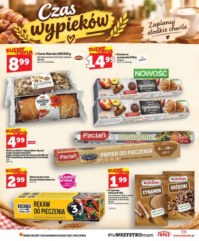 TOPAZ - gazetka promocyjna Gazetka od czwartku 15.10 do środy 21.10 - strona 39