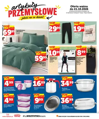 TOPAZ - gazetka promocyjna Gazetka od czwartku 15.10 do środy 21.10 - strona 58