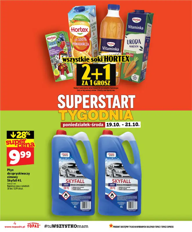 TOPAZ - gazetka promocyjna Gazetka od czwartku 15.10 do środy 21.10 - strona 4