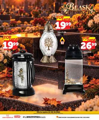 TOPAZ - gazetka promocyjna Gazetka od czwartku 15.10 do środy 21.10 - strona 52