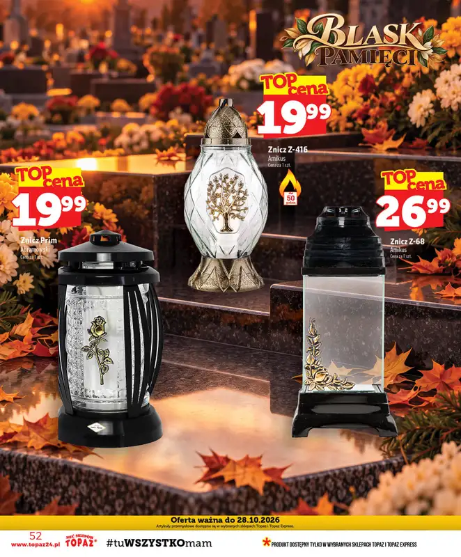 TOPAZ - gazetka promocyjna Gazetka od czwartku 15.10 do środy 21.10 - strona 52