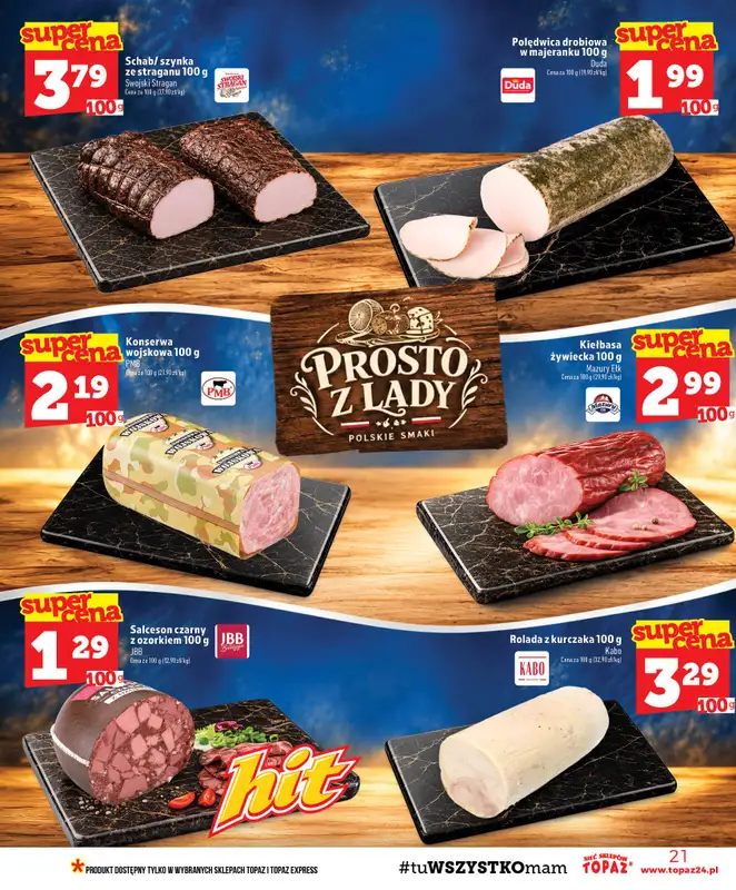 TOPAZ - gazetka promocyjna Gazetka od czwartku 15.10 do środy 21.10 - strona 21